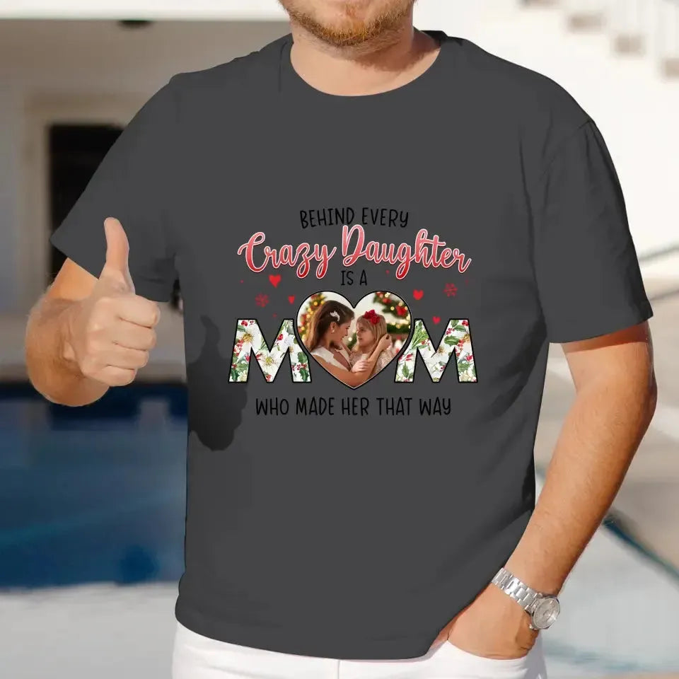 The Love Between Daughter & Mom - Custom Photo - Personalized Gifts For Mom - Hoodie