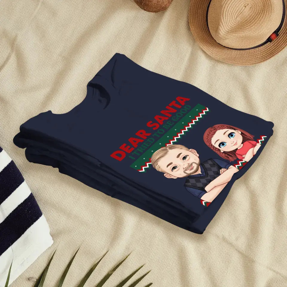 Dear Santa - Custom Quote - Personalized Gift For Grandpa - Sweater