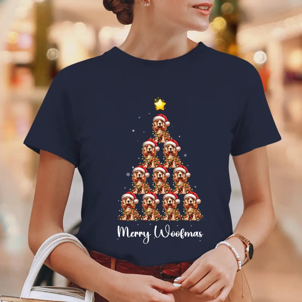 Dog Christmas Tree -  Custom Quote - Personalized Gift For Dog Lovers - Hoodie