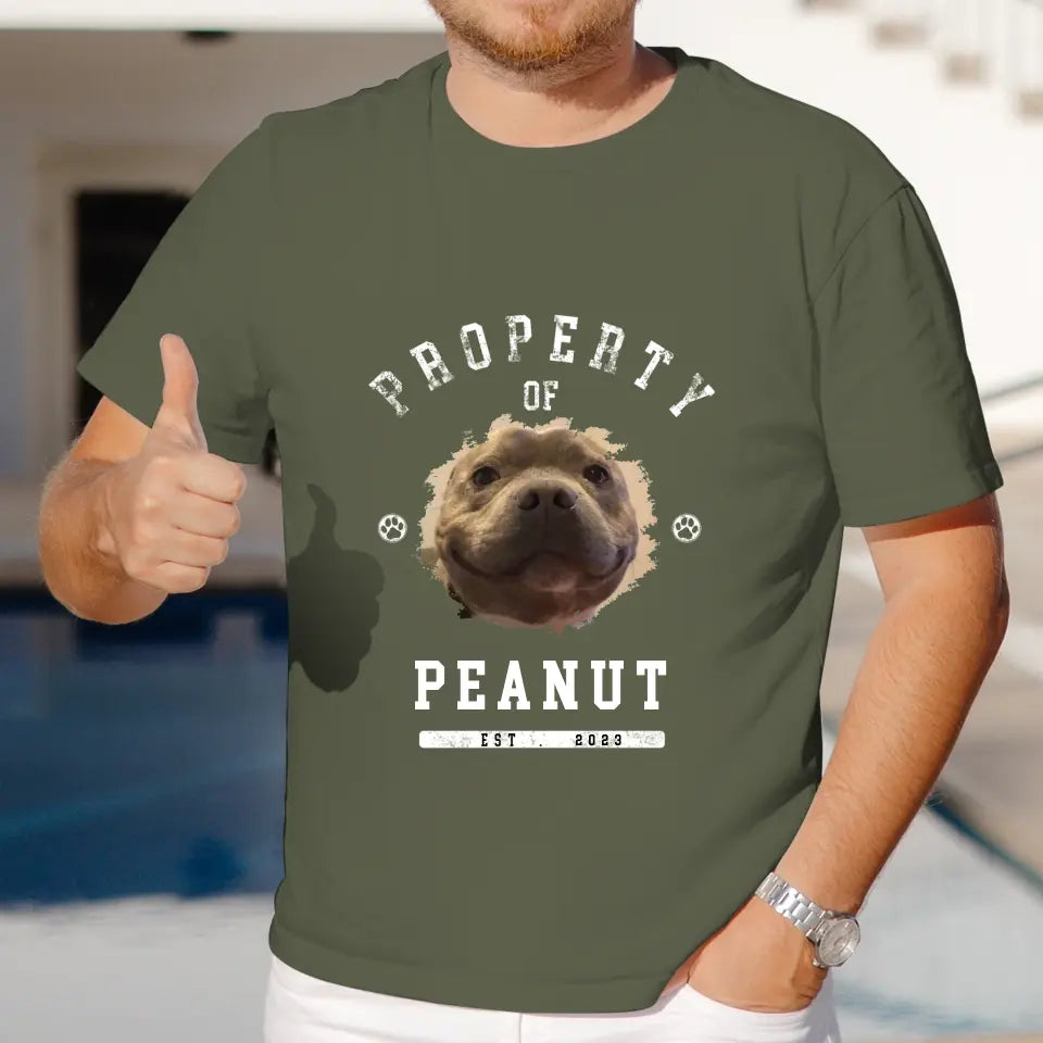 Dog Property - Custom Photo - Personalized Gift For Dog Lovers - Unisex Hoodie