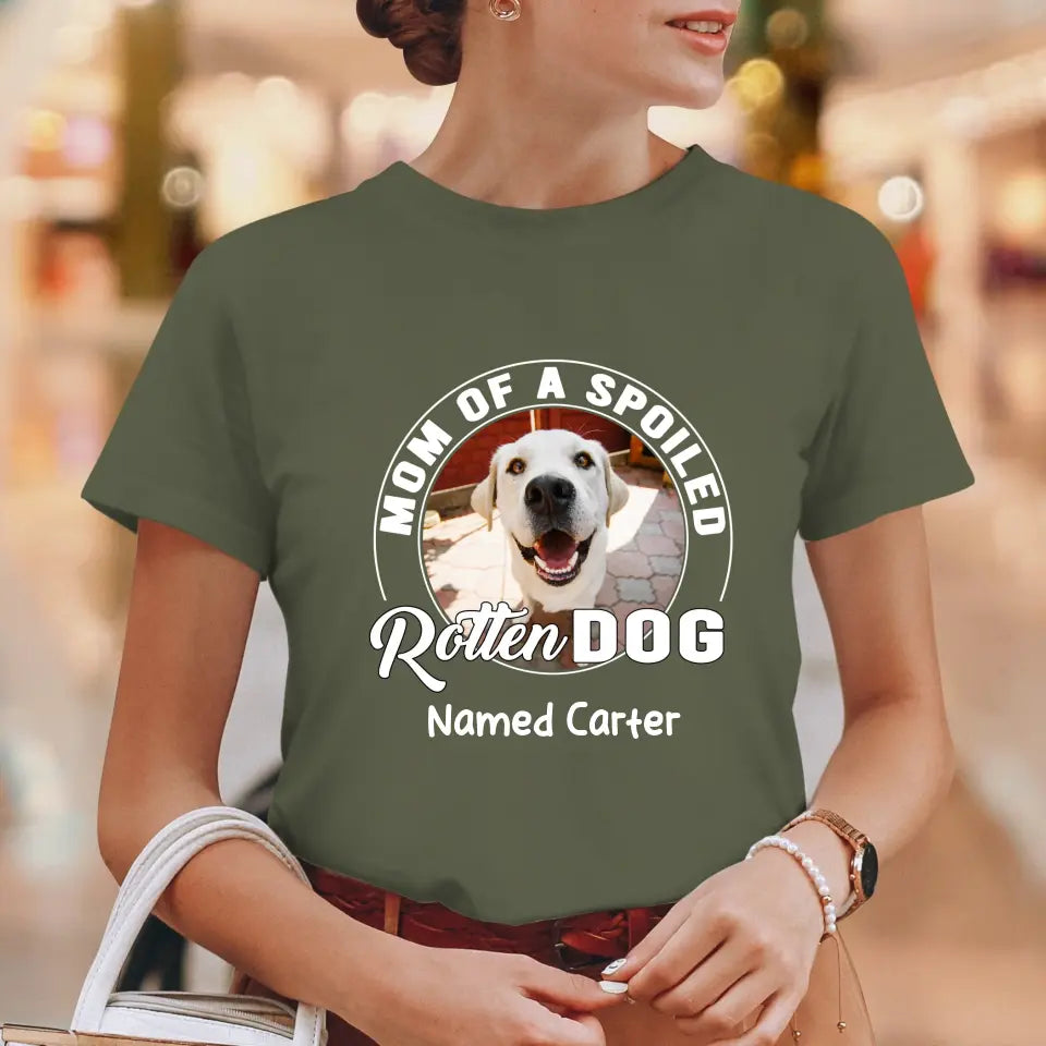 Spoiled Rotten - Custom Photo - Personalized Gift For Dog Lovers - Unisex Hoodie