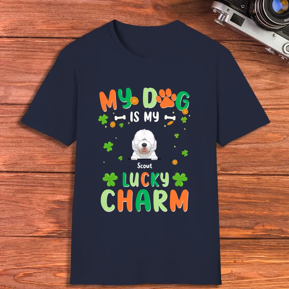 My Dog Is My Lucky Charm - Custom Name - Personalized Gifts for Dog Lovers - Unisex Sweater