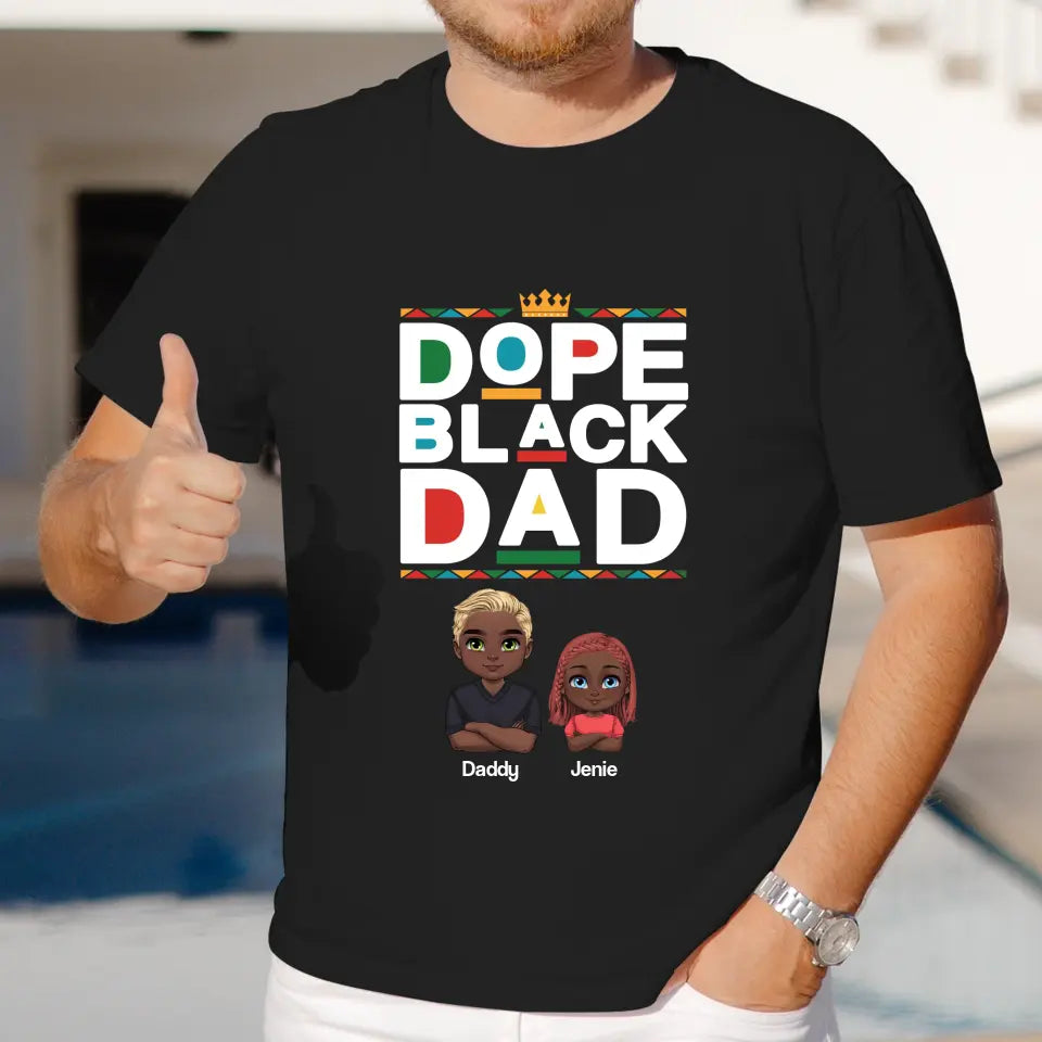 Dope Black Dad - Personalized Gifts For Dad - Unisex Sweater