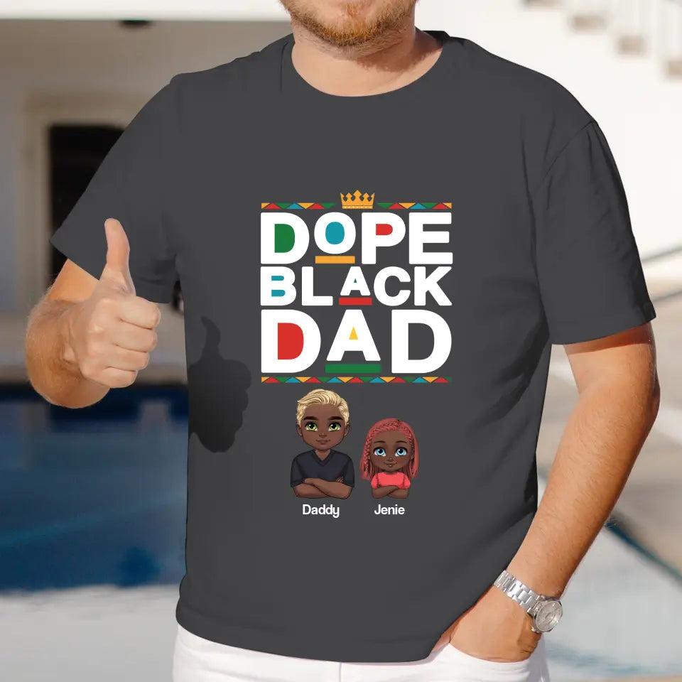 Dope Black Dad - Personalized Gifts For Dad - Unisex Sweater