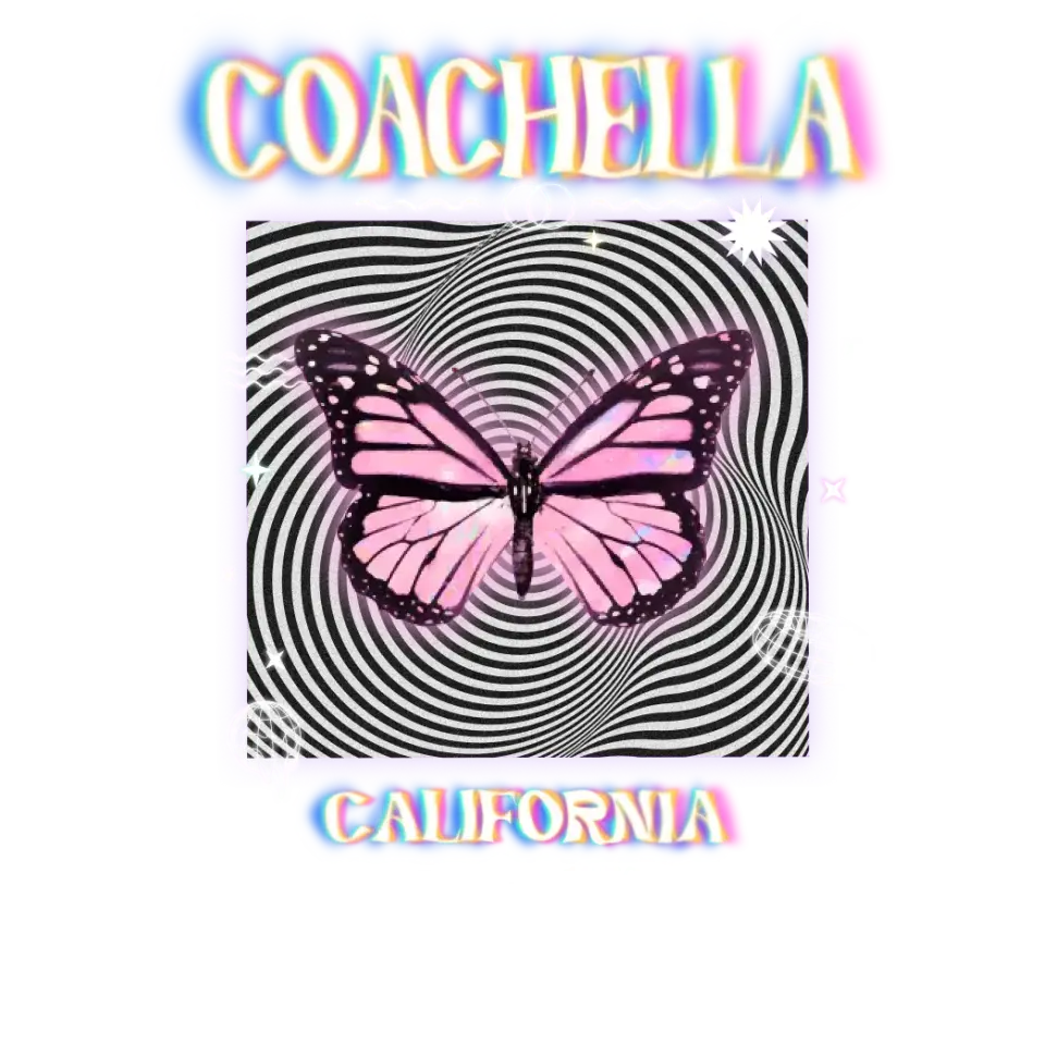 Coachella Butterfly - Personalized Gifts For Her - Unisex Hoodie