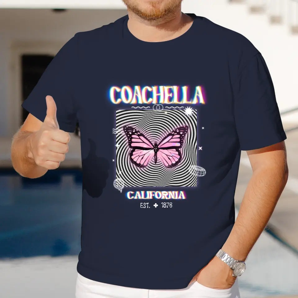 Coachella Butterfly - Personalized Gifts For Her - Unisex Hoodie