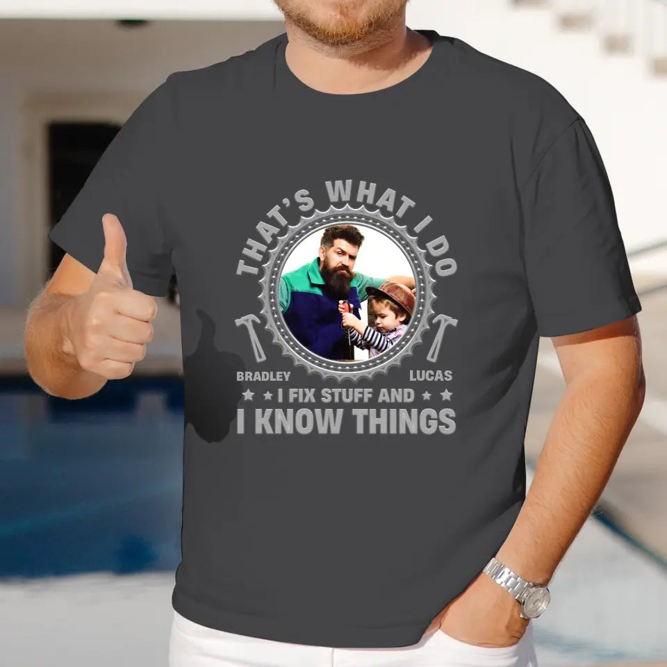 I Fix Stuff - Personalized Gifts For Dad - Unisex Sweater