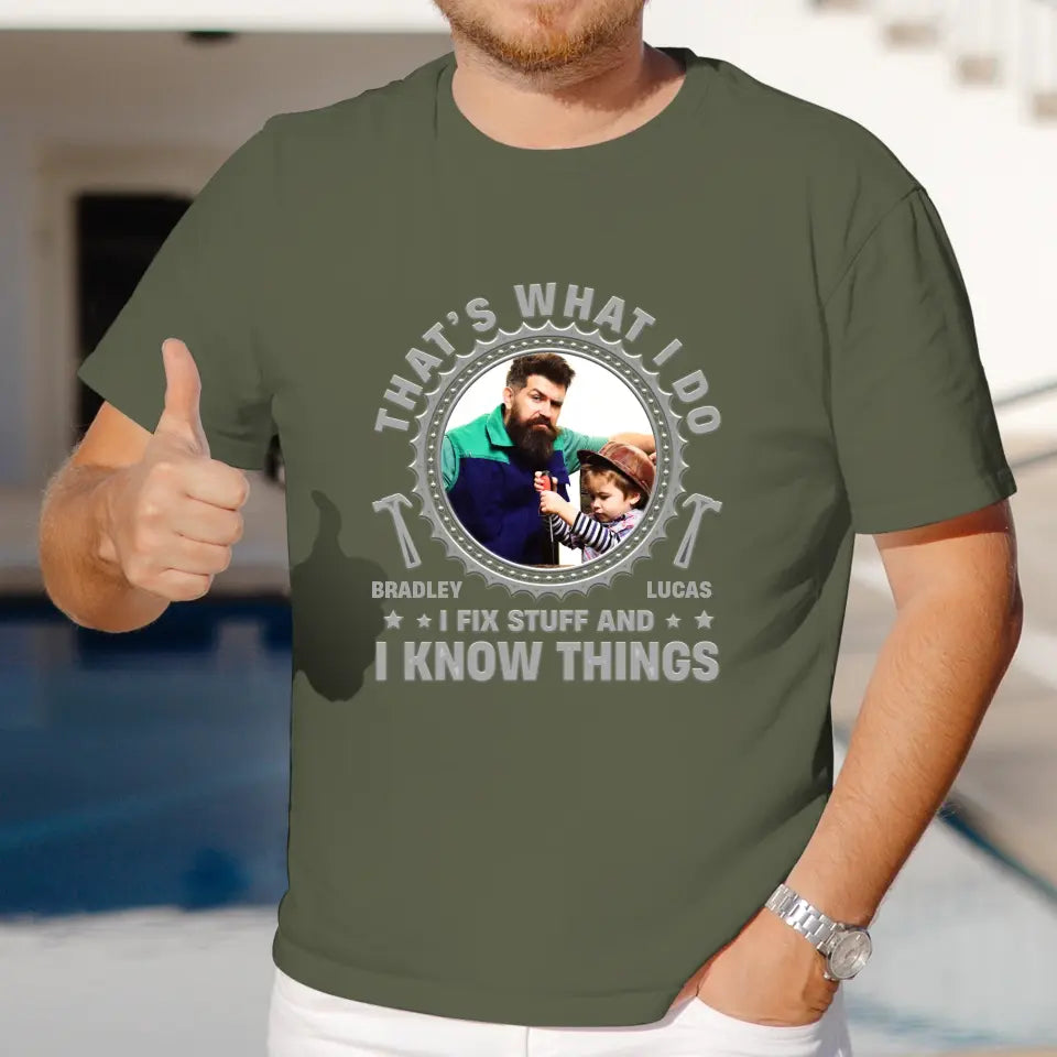 I Fix Stuff - Personalized Gifts For Dad - Unisex Sweater