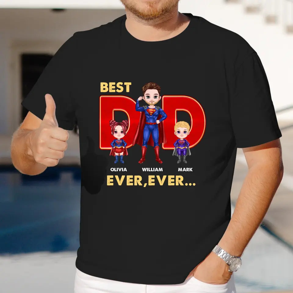 Best Dad Ever Ever - Custom Name - Personalized Gifts For Dad - Sweater