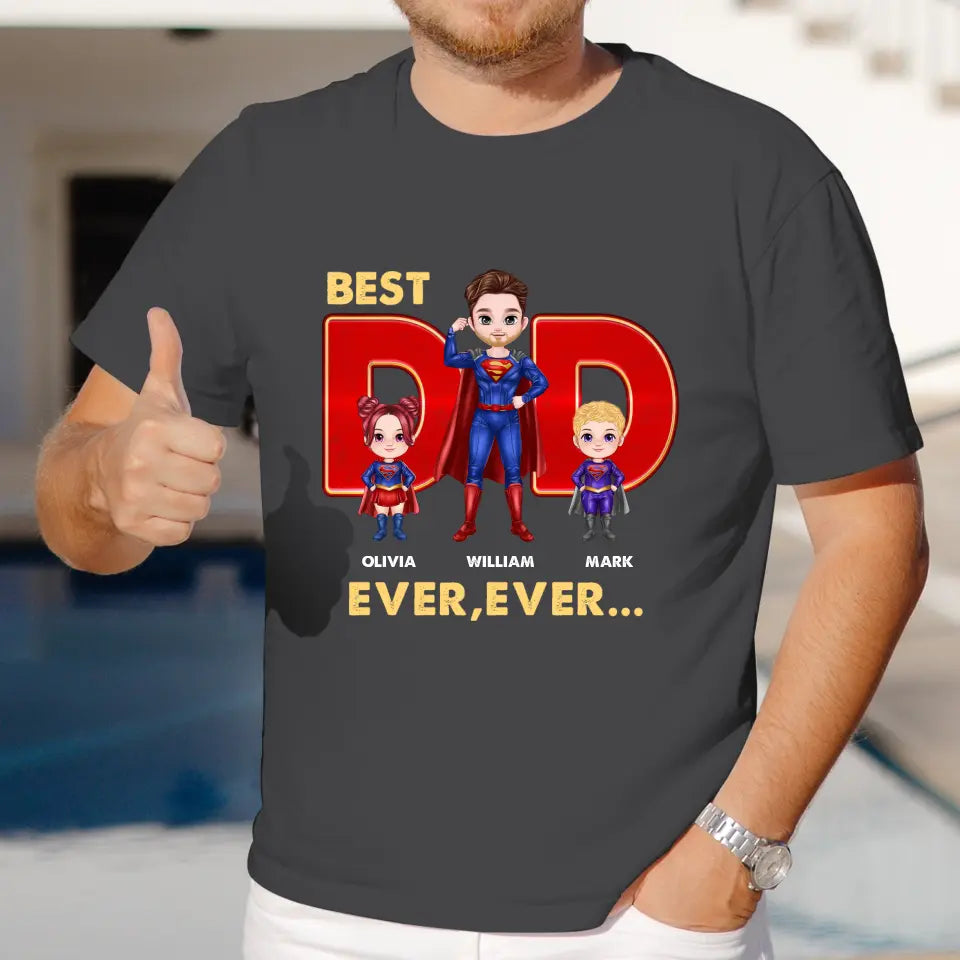 Best Dad Ever Ever - Custom Name - Personalized Gifts For Dad - Sweater