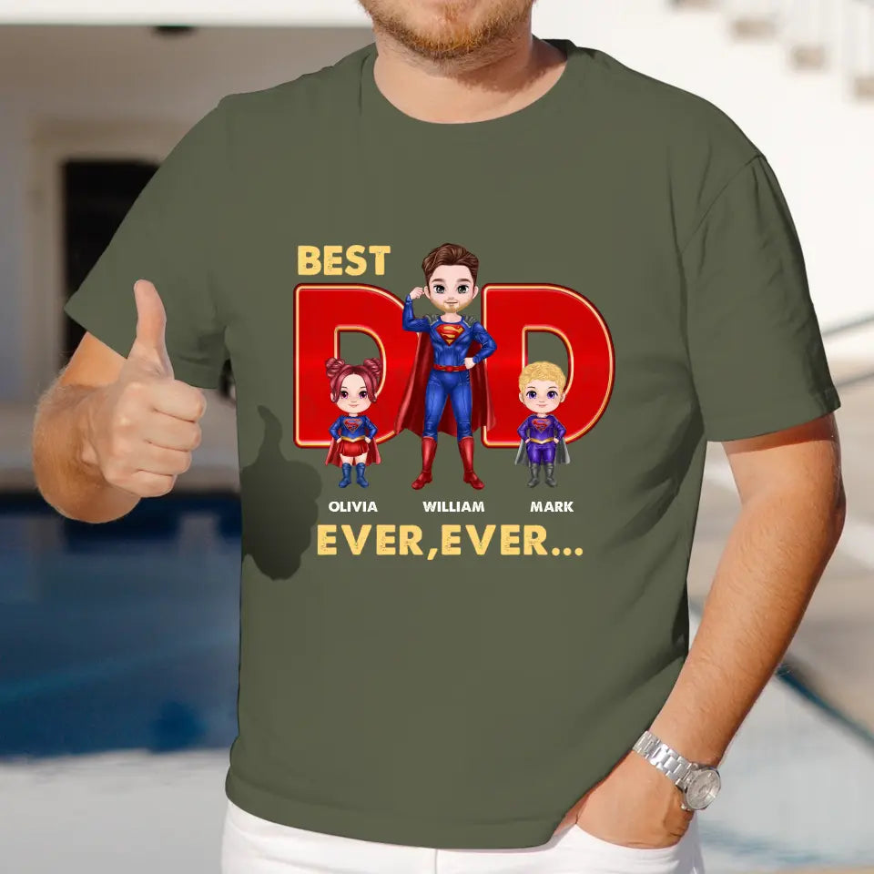 Best Dad Ever Ever - Custom Name - Personalized Gifts For Dad - Sweater