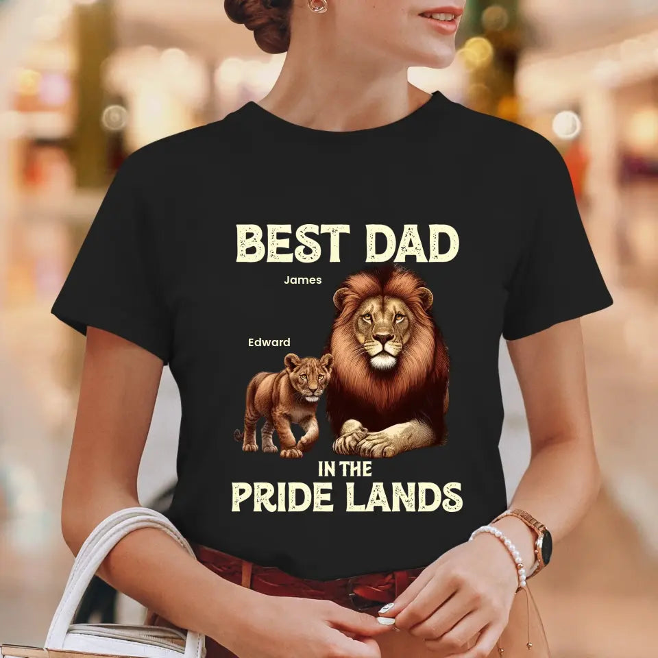 Best Dad In Pride Lands - Custom Name - Personalized Gifts For Dad - Sweater