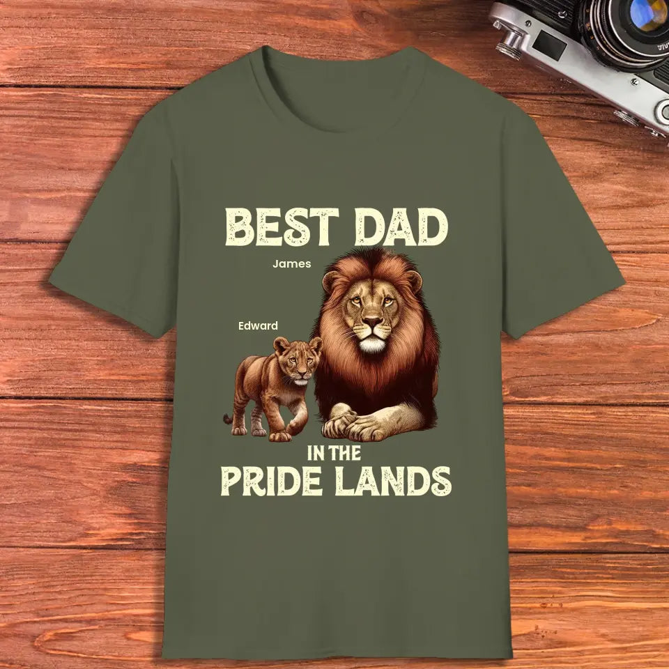 Best Dad In Pride Lands - Custom Name - Personalized Gifts For Dad - Sweater