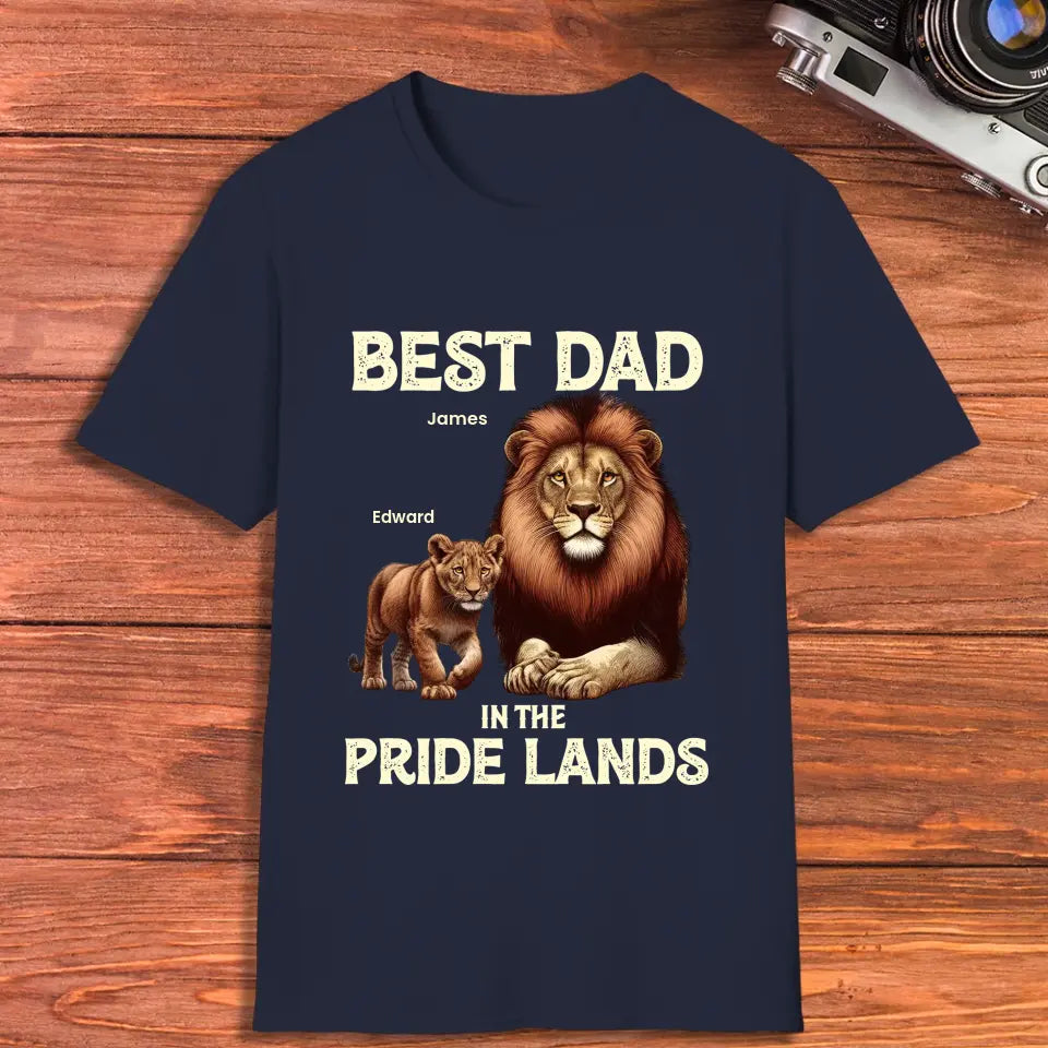 Best Dad In Pride Lands - Custom Name - Personalized Gifts For Dad - Sweater