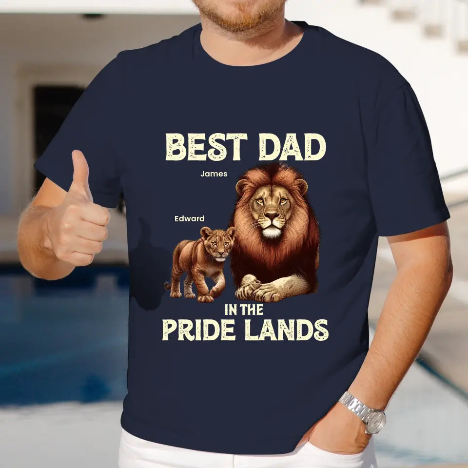 Best Dad In Pride Lands - Custom Name - Personalized Gifts For Dad - Sweater