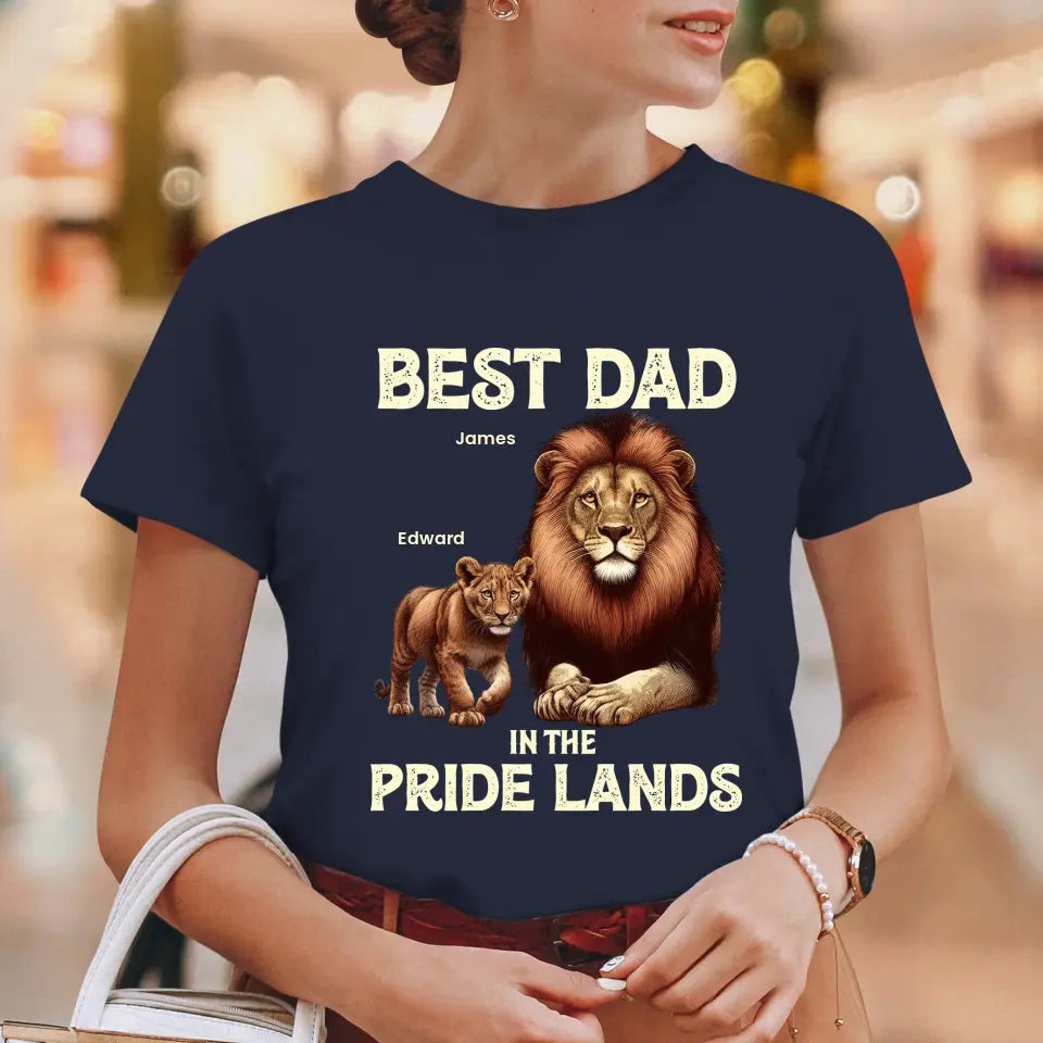 Best Dad In Pride Lands - Custom Name - Personalized Gifts For Dad - Sweater