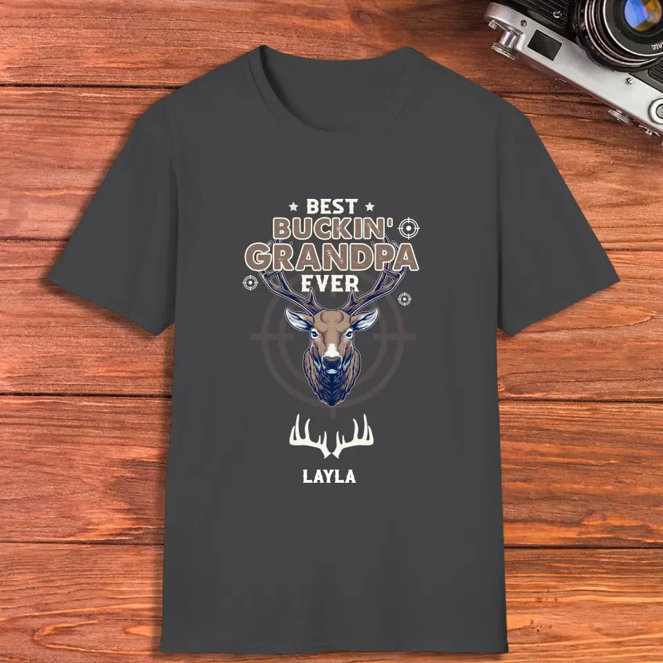 Best Bucking' Grandpa Ever - Personalized Gifts For Grandpa - Unisex Sweater