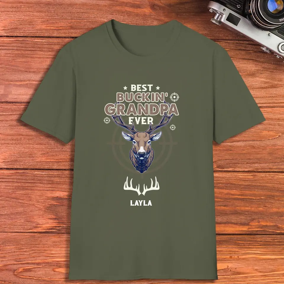 Best Bucking' Grandpa Ever - Personalized Gifts For Grandpa - Unisex Sweater