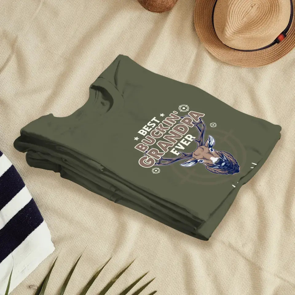 Best Bucking' Grandpa Ever - Personalized Gifts For Grandpa - Unisex Sweater