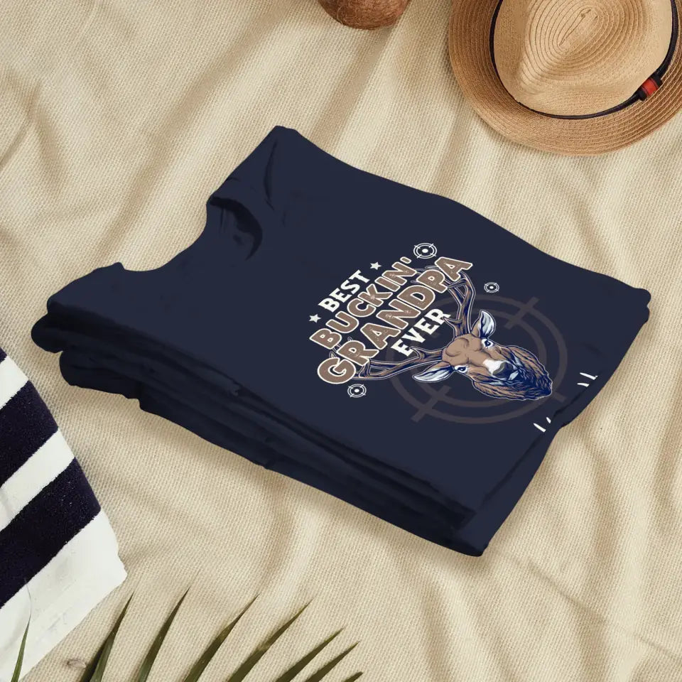 Best Bucking' Grandpa Ever - Personalized Gifts For Grandpa - Unisex Sweater