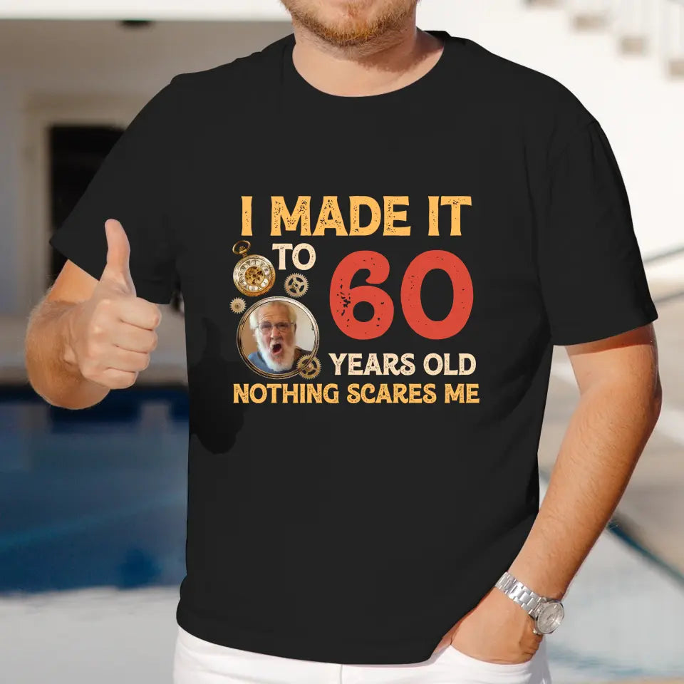 Nothing Scares Me - Personalized Gifts For Grandpa - Unisex Hoodie