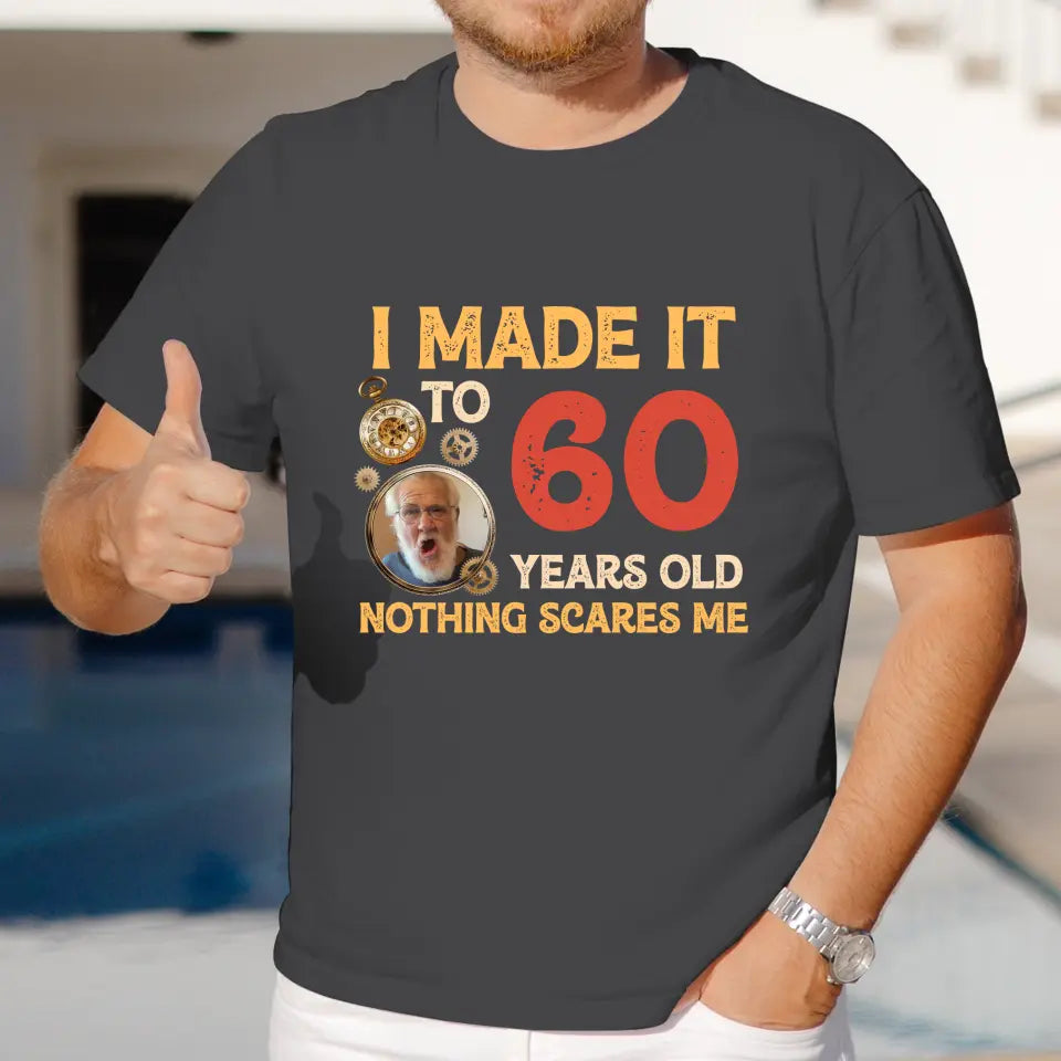 Nothing Scares Me - Personalized Gifts For Grandpa - Unisex Hoodie