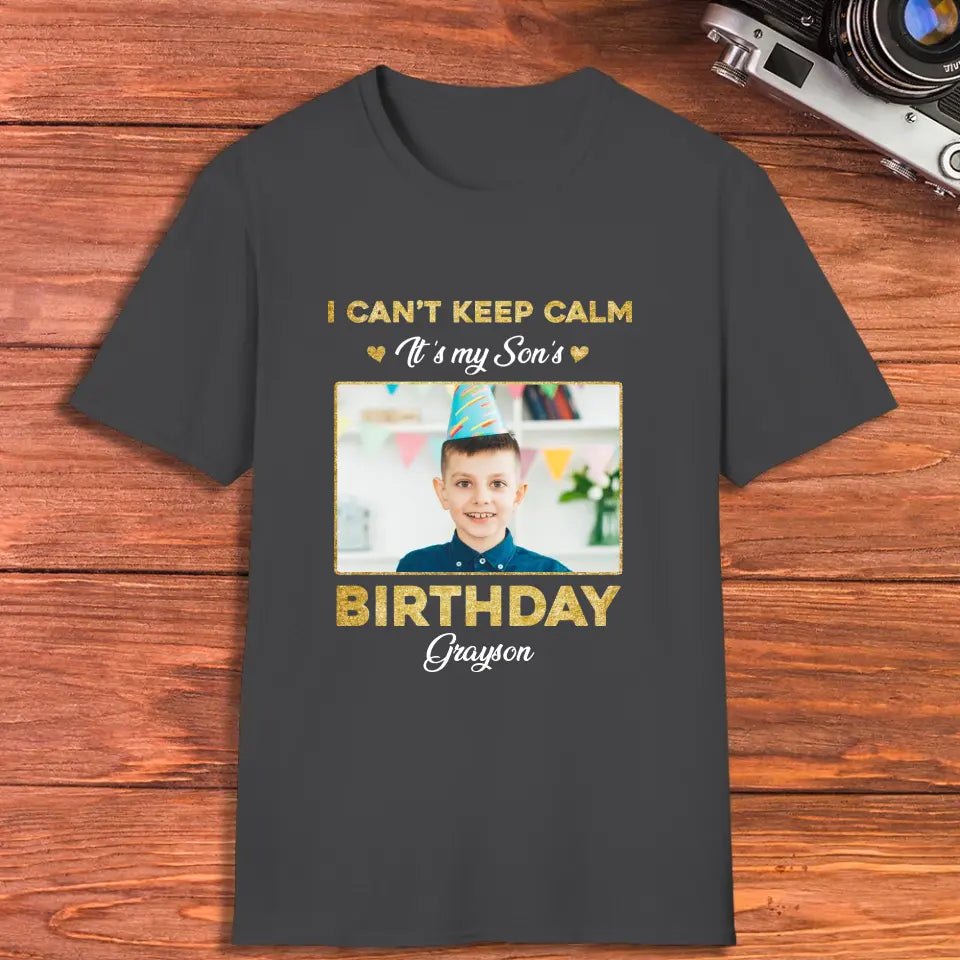 It's My Son's Birthday - Custom Photo -  Personalized Gifts For Son - Hoodie