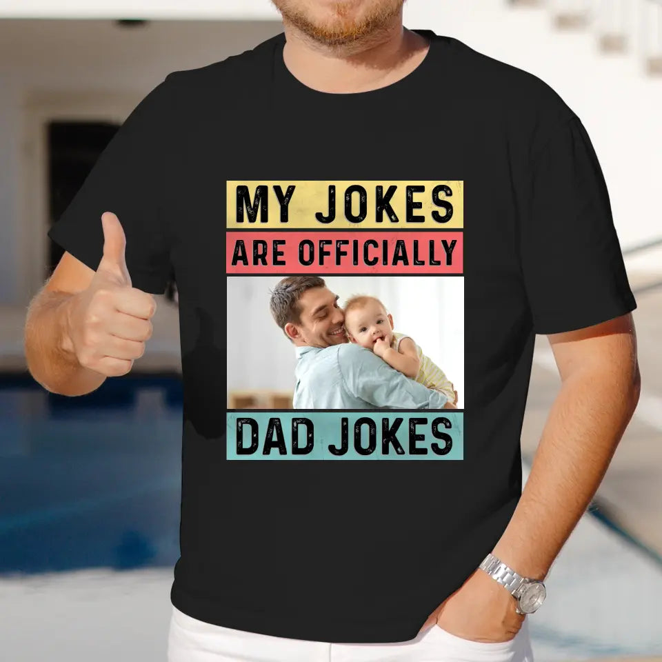 Dad Jokes - Custom Photo - Personalized Gifts For Dad - Hoodie