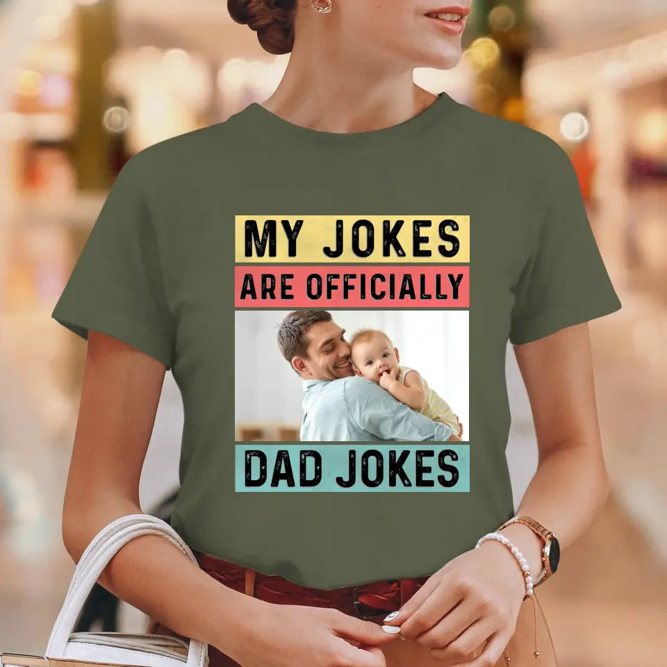 Dad Jokes - Custom Photo - Personalized Gifts For Dad - Sweater