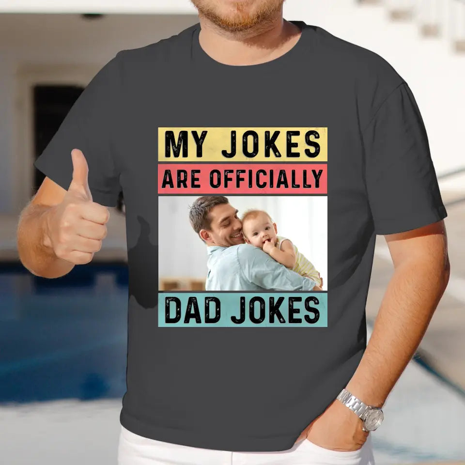 Dad Jokes - Custom Photo - Personalized Gifts For Dad - Hoodie