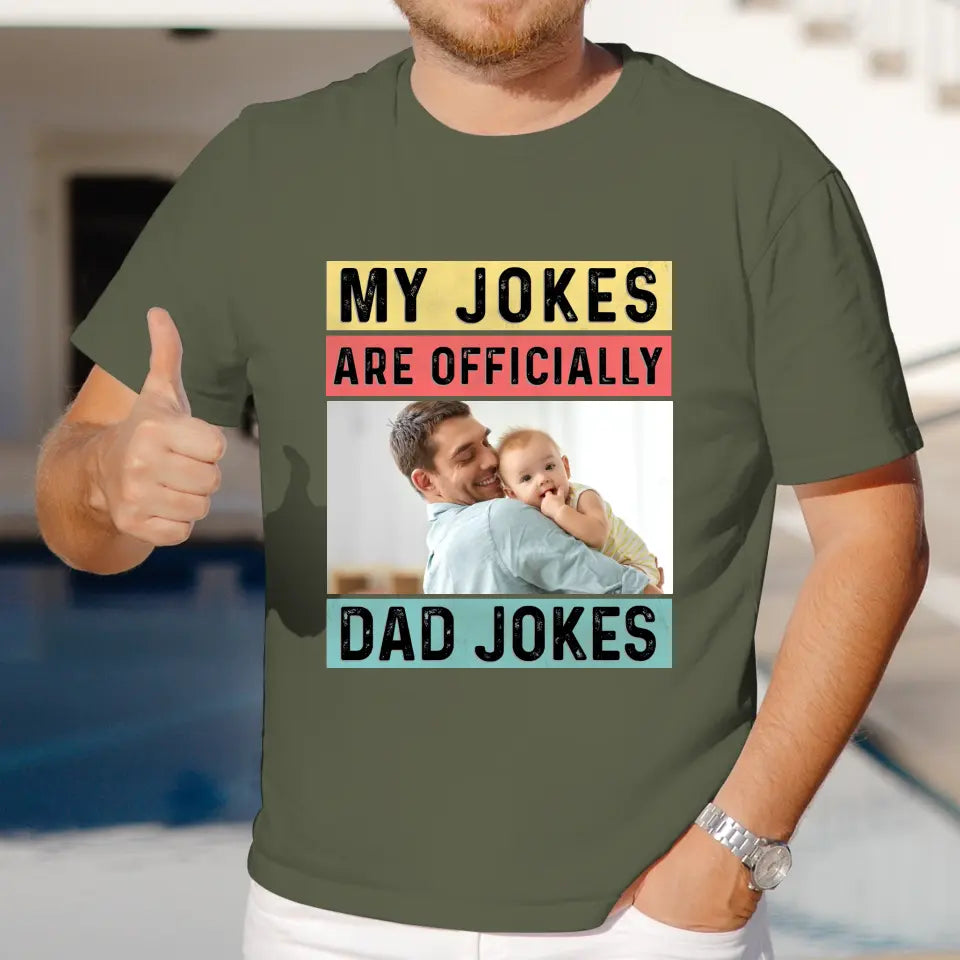 Dad Jokes - Custom Photo - Personalized Gifts For Dad - Hoodie