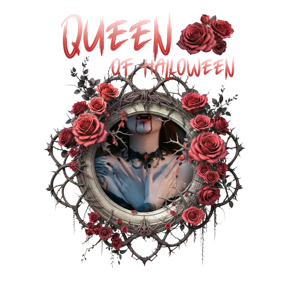 Queen Of Halloween - Custom Photo - Personalized Gifts For Mom - Hoodie