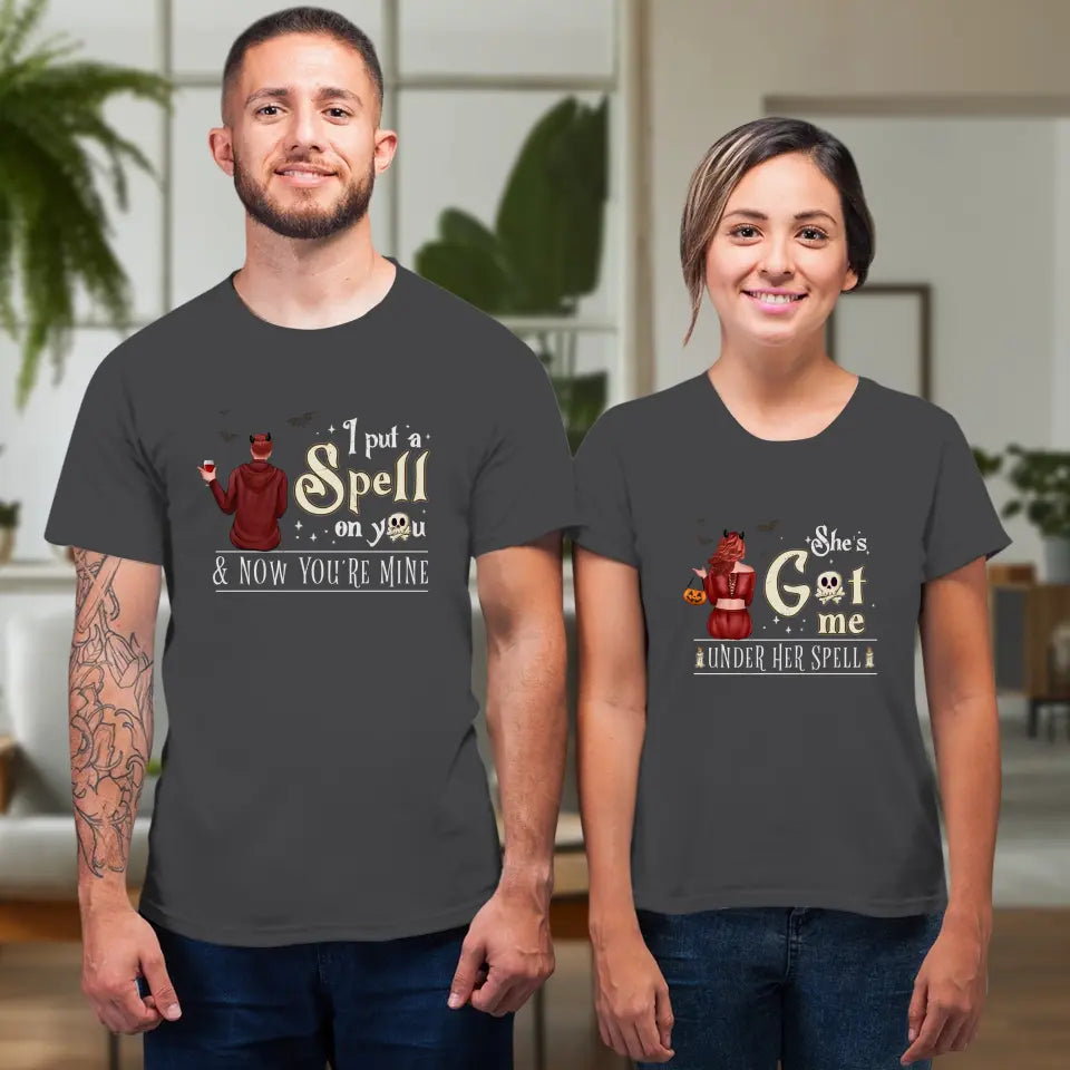 I Put A Spell On You - Custom Character - Personalized Gifts For Couple - T-shirt