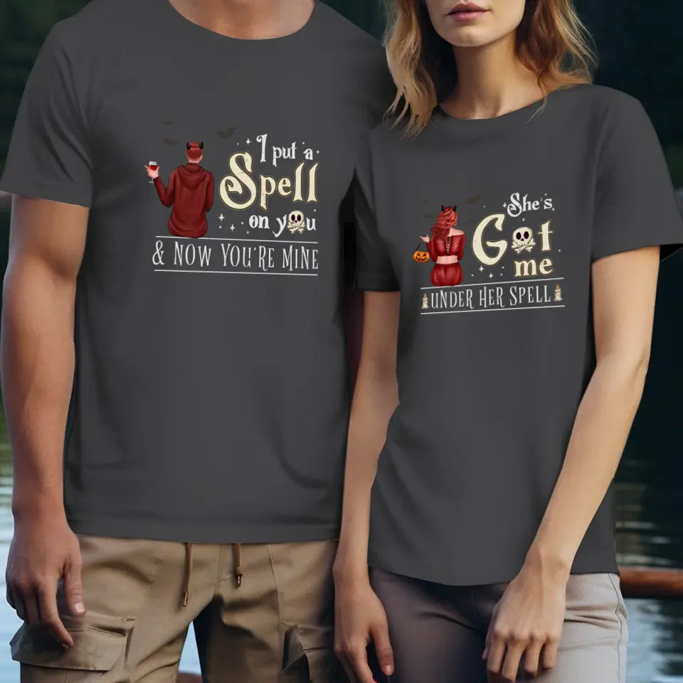 I Put A Spell On You - Custom Character - Personalized Gifts For Couple - T-shirt