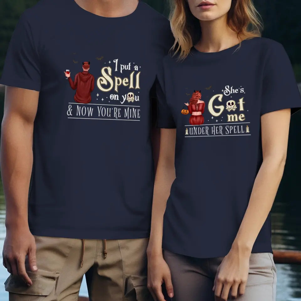 I Put A Spell On You - Custom Character - Personalized Gifts For Couple - T-shirt