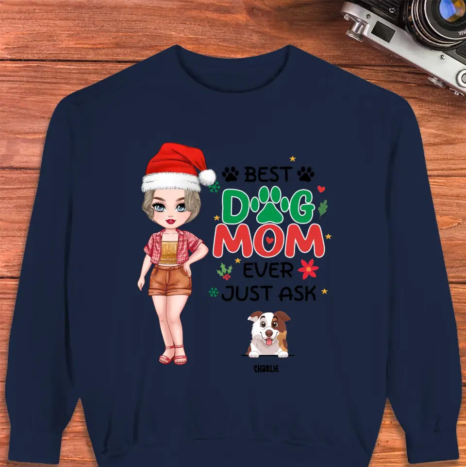 Best Dog Mom Ever - Custom Name - Personalized  Gifts For Dog Lovers - Sweater