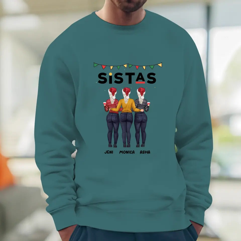 Sisters - Custom Quote - Personalized  Gifts For Besties - Sweater