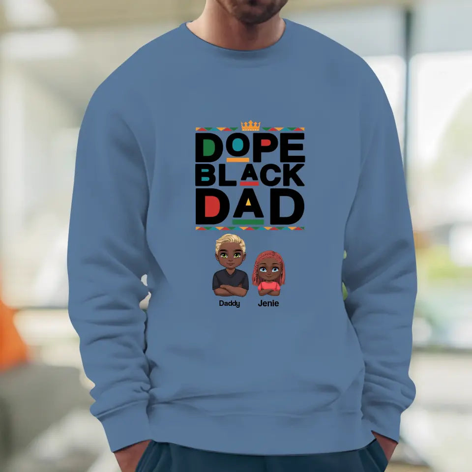 Dope Black Daddy - Personalized Family Sweater