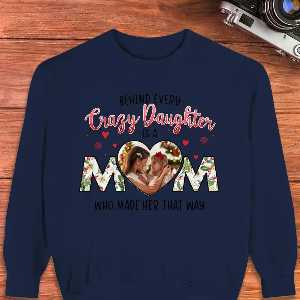 The Love Between Daughter & Mom - Custom Photo - Personalized Gifts For Mom - T-shirt