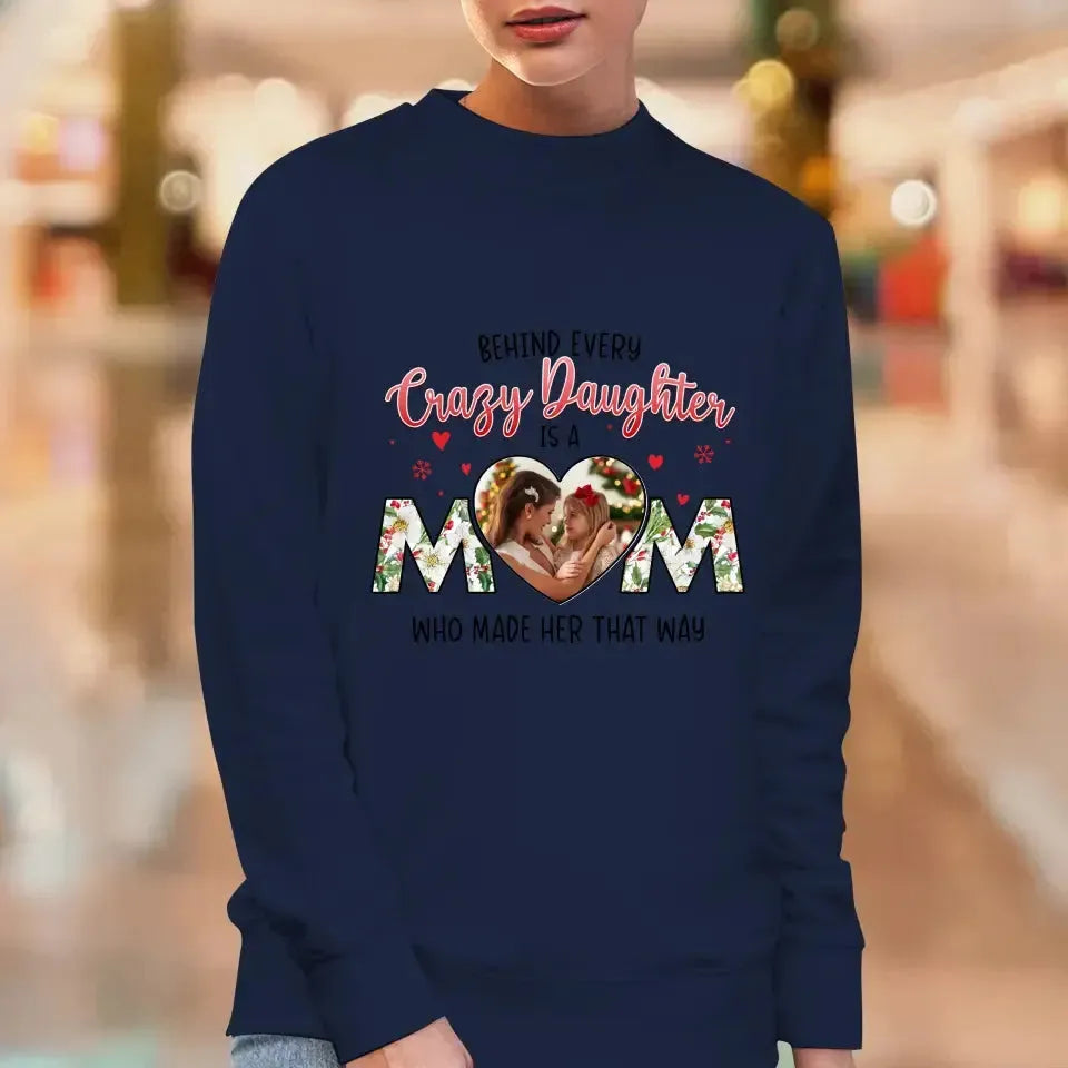 The Love Between Daughter & Mom - Custom Photo - Personalized Gifts For Mom - T-shirt