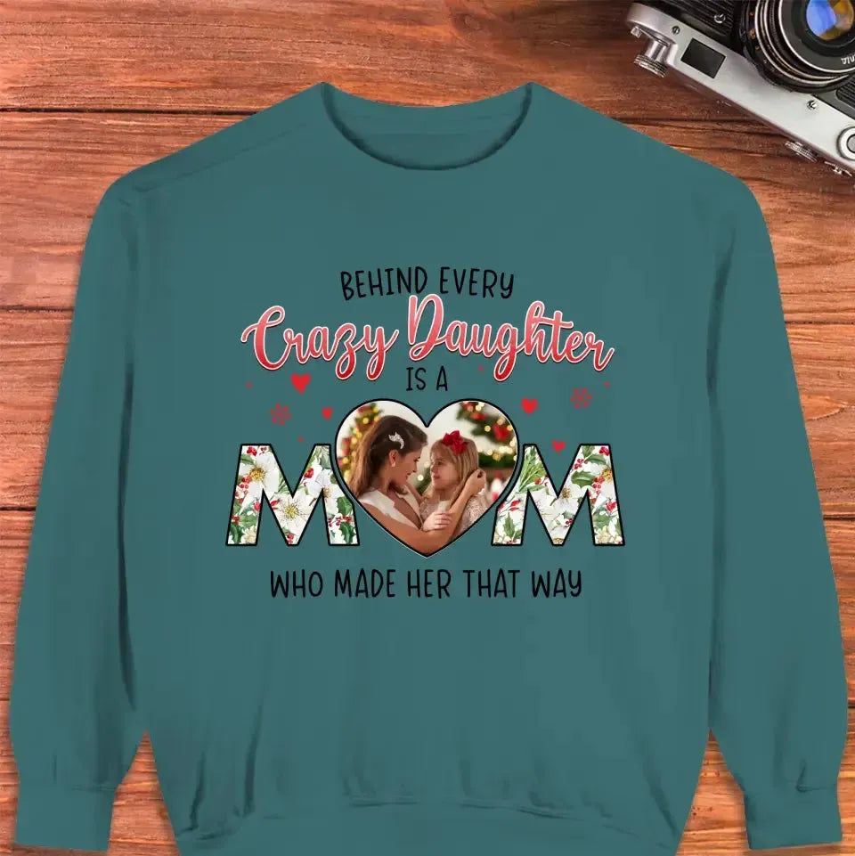 The Love Between Daughter & Mom - Custom Photo - Personalized Gifts For Mom - T-shirt