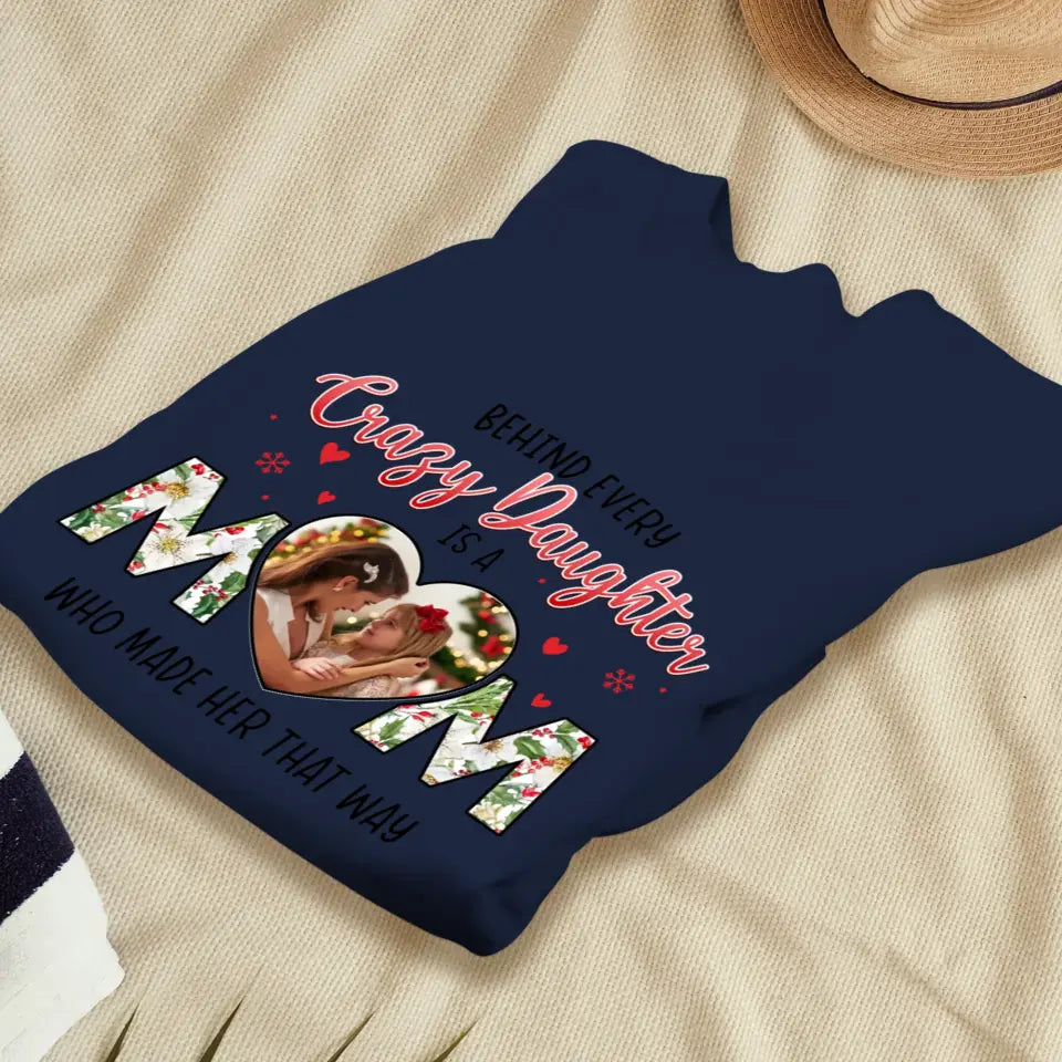 The Love Between Daughter & Mom - Custom Photo - Personalized Gifts For Mom - Family Sweater