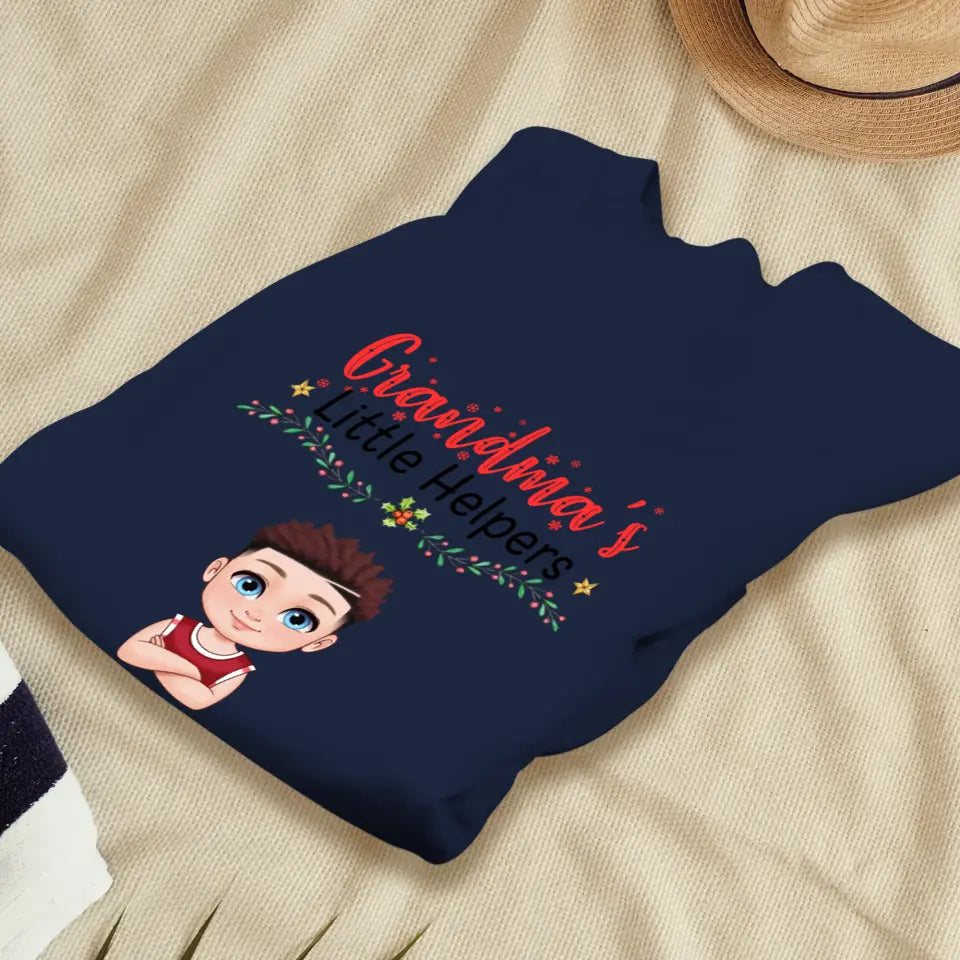 Grandma's Helpers - Personalized Gifts For Grandparents - Unisex T-shirt