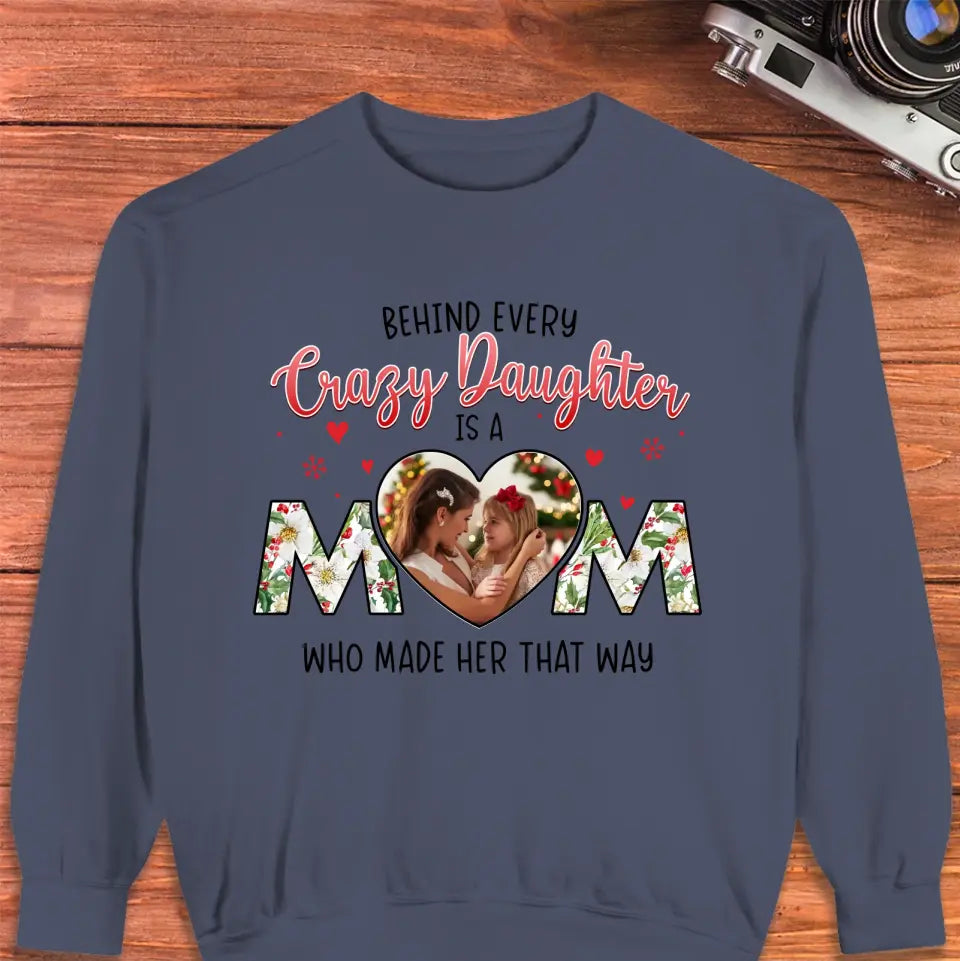 The Love Between Daughter & Mom - Custom Photo - Personalized Gifts For Mom - Hoodie