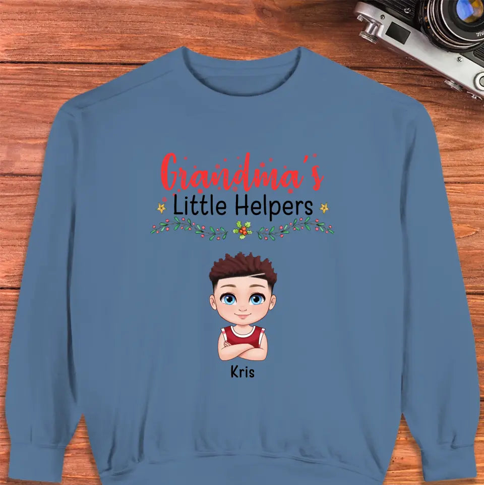 Grandma's Helpers - Personalized Gifts For Grandparents - Unisex T-shirt