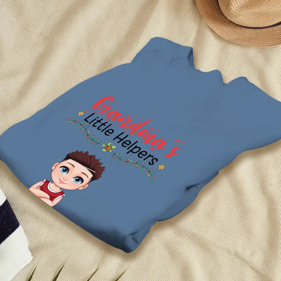 Grandma's Helpers - Personalized Gifts For Grandparents - Unisex T-shirt