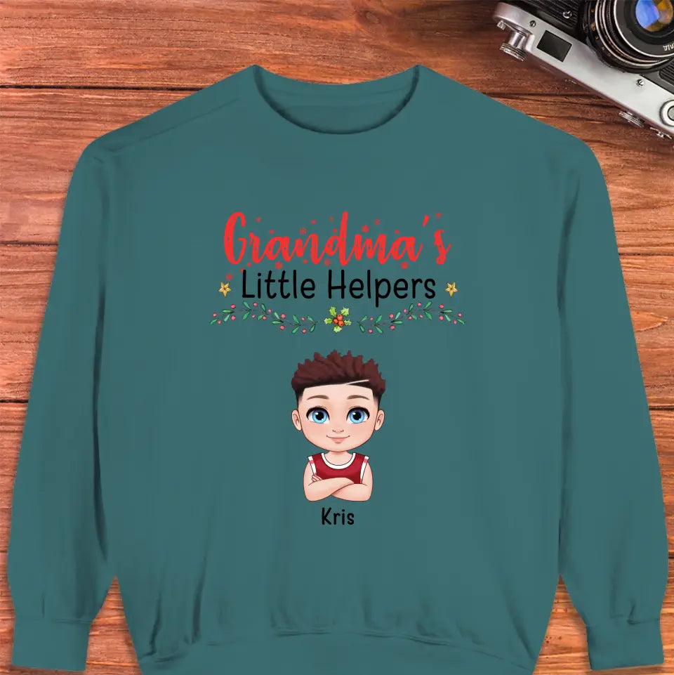 Grandma's Helpers - Personalized Gifts For Grandparents - Unisex T-shirt