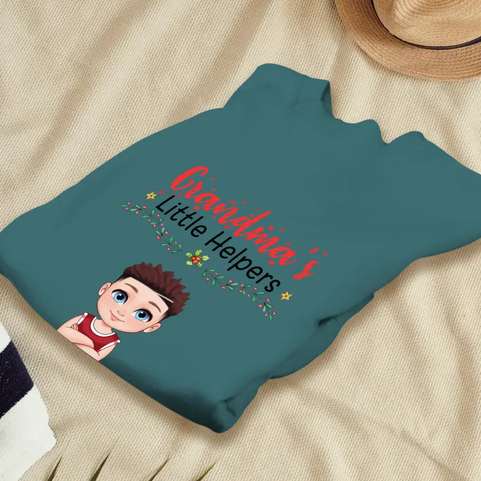 Grandma's Helpers - Personalized Gifts For Grandparents - Unisex T-shirt