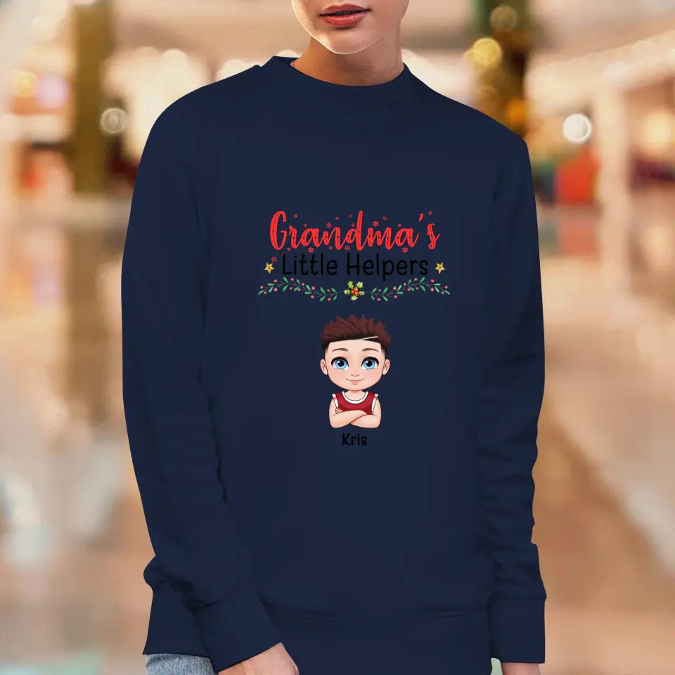 Grandma's Helpers - Personalized Gifts For Grandma - Unisex Hoodie