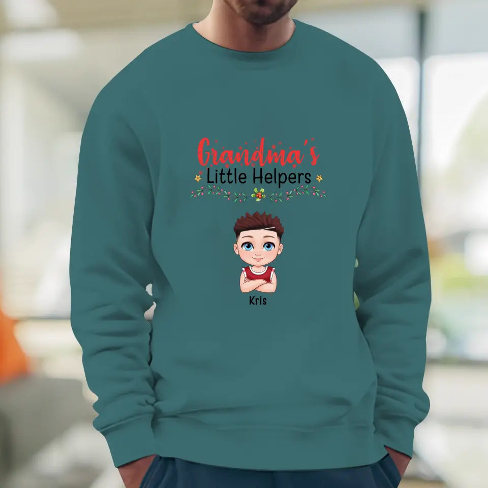 Grandma's Helpers - Personalized Gifts For Grandma - Unisex Hoodie